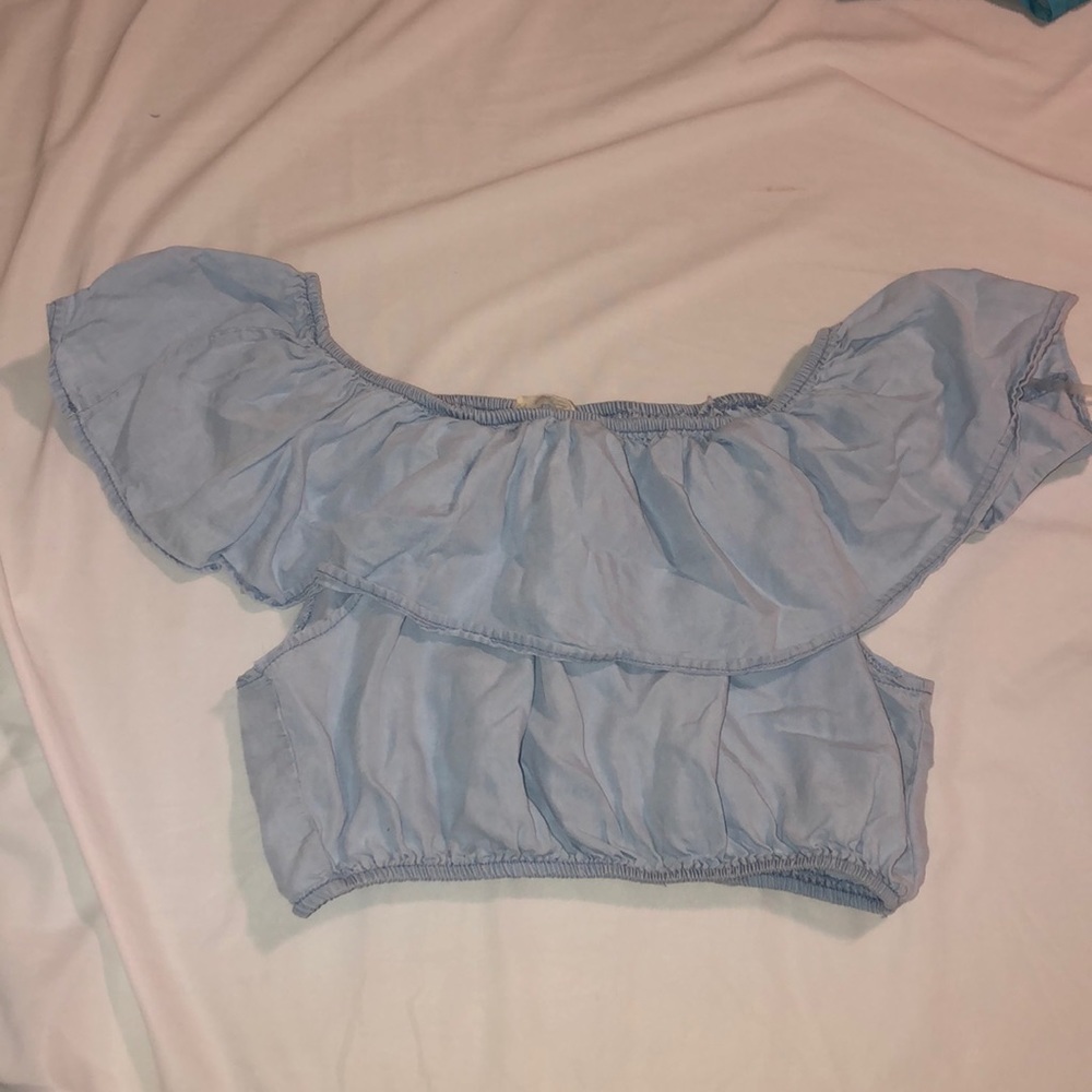 Off the shoulder crop top